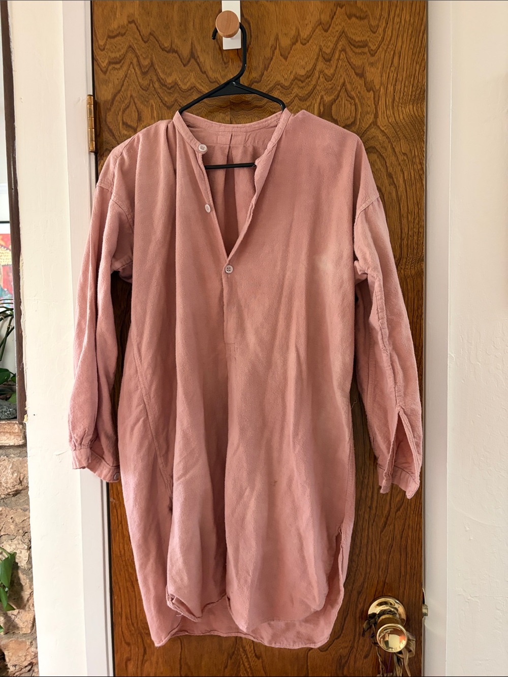 Vintage Dusty Rose Women's Pullover Blouse